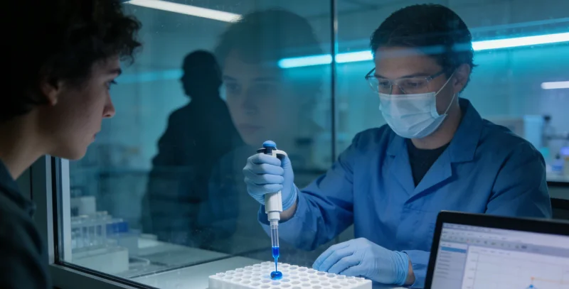 卡通示意图展示从样本到测序仪再