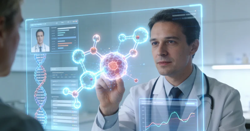 长治家庭与医生查看基因检测报告