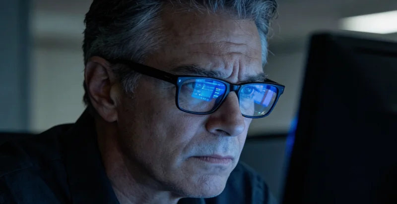 医生手指指向基因检测报告上的关