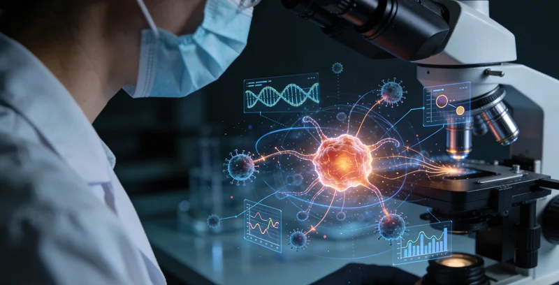 专业实验室技术人员进行乳腺癌H