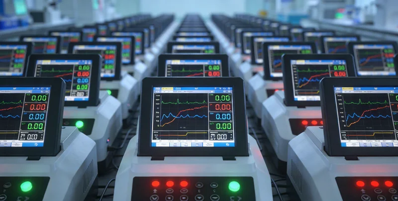 实验室中，技术人员正在进行高通