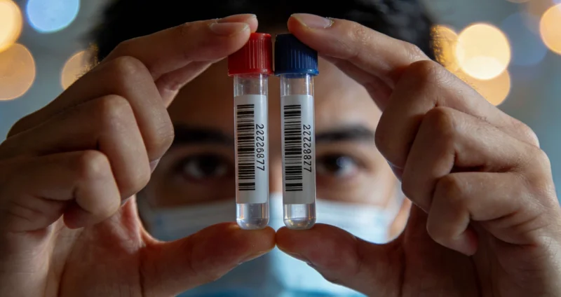 石嘴山市民在医院进行健康咨询的