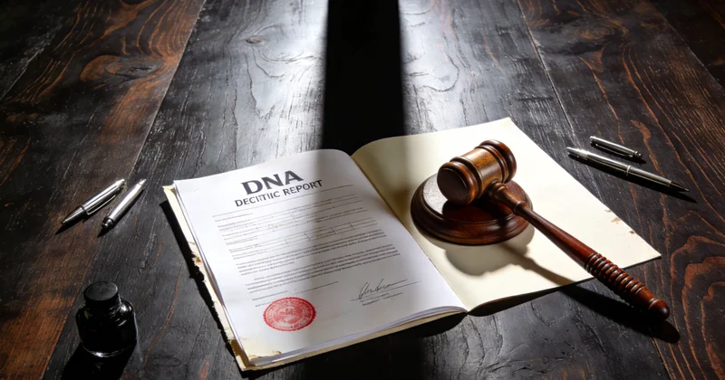 一位老人拿着检测报告,与家人安