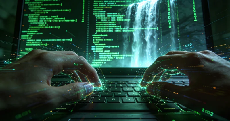 一位医生正在实验室分析基因测序