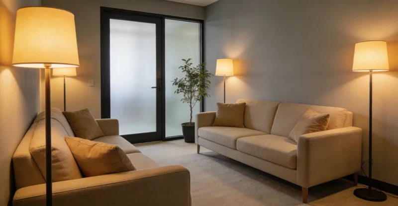 医生正在向患者家属展示并解释基