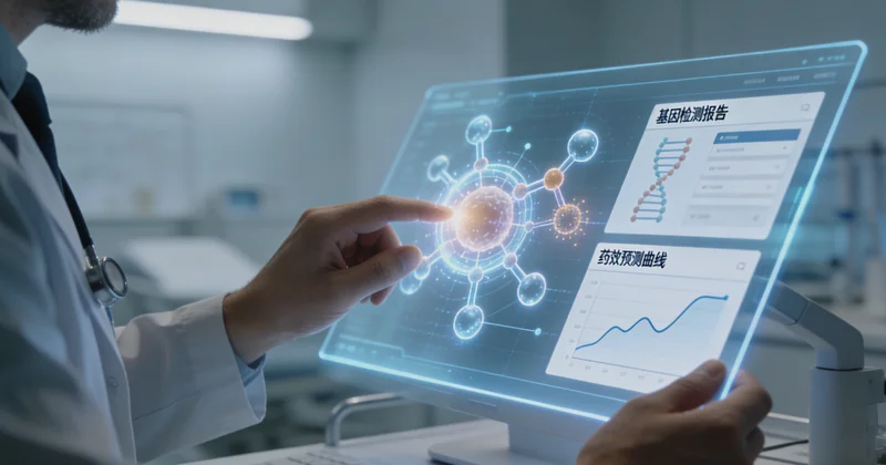 象征USH2A基因检测原理的D