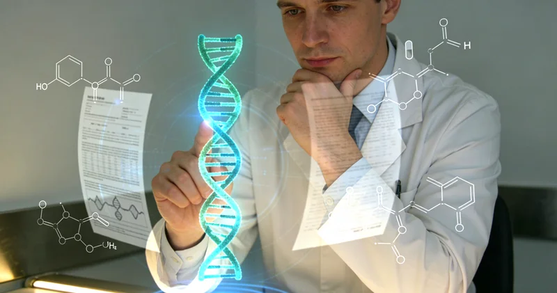 高科技基因测序实验室进行DNA