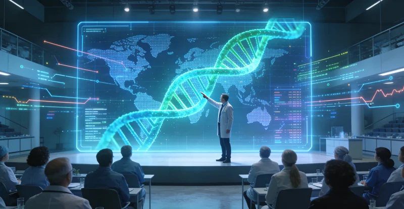 宜春快递员与医生查看基因检测报