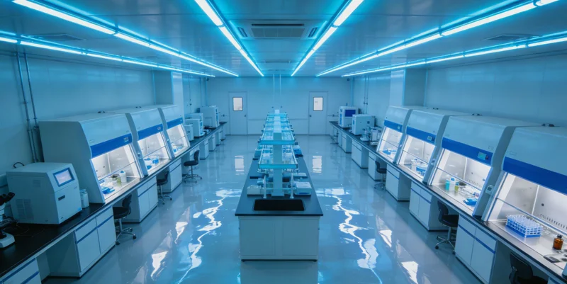 医护人员进行无痛采样，以及实验