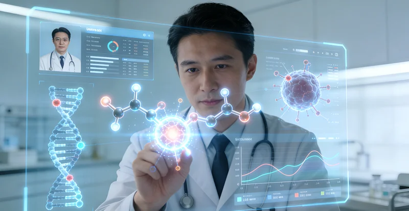 林芝家庭与医生共同查看基因检测