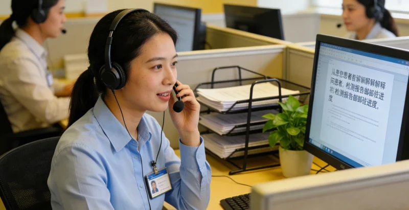 广州医生在诊室为家庭解读耳聋基