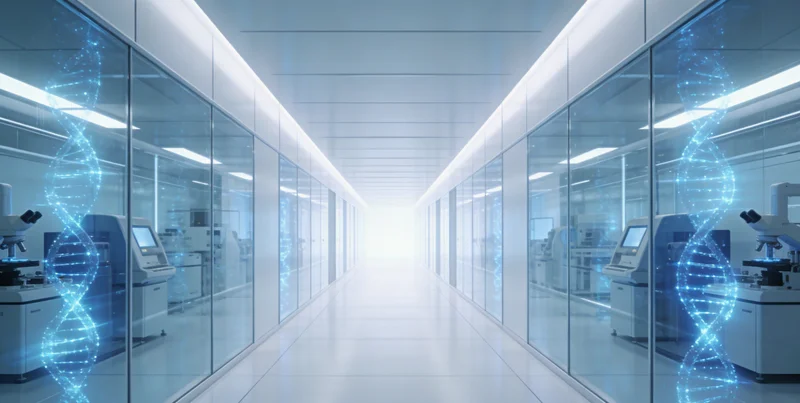 传统检测与基因检测技术对比示意