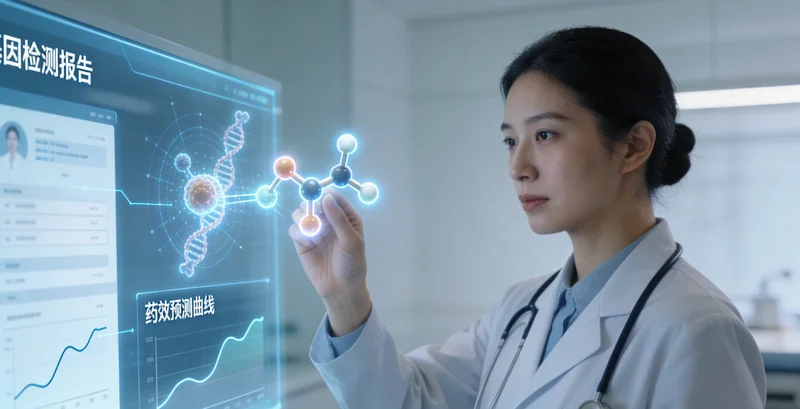 宿州医生与患者家庭共同查看基因