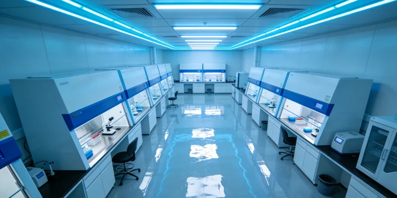 实验室内技术人员正在操作先进的