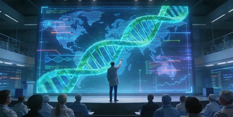 汉中家庭共同查看基因检测报告并