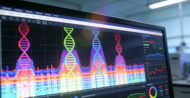 专业分析人员正在计算机前解读m