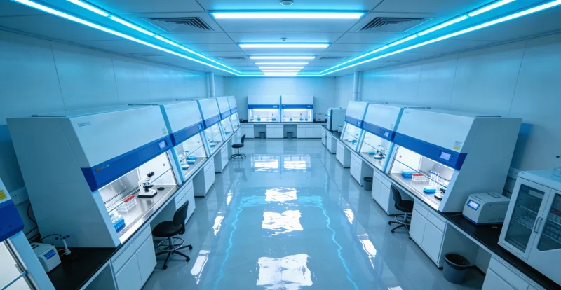 一位女性在诊所向医生描述腹痛、