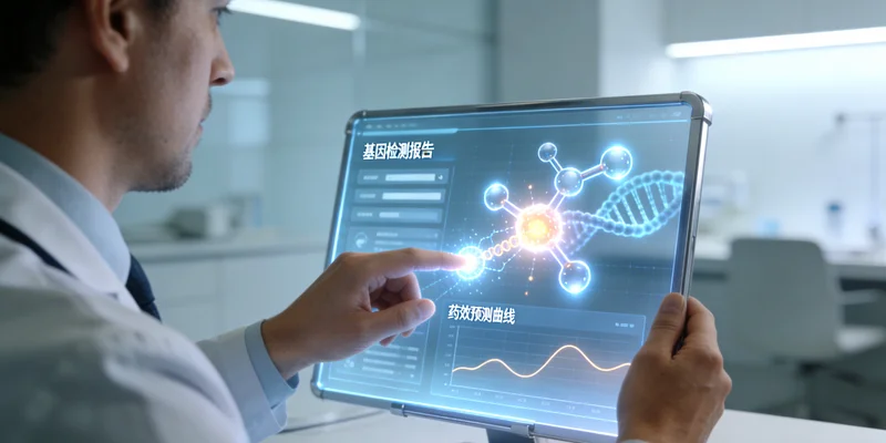 百色市民在医院进行遗传咨询场景