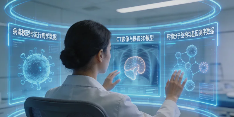 乌兰察布儿童进行听力检查场景