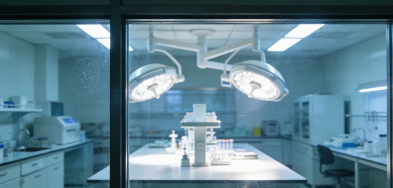 寄生虫基因检测实验室内部,展示