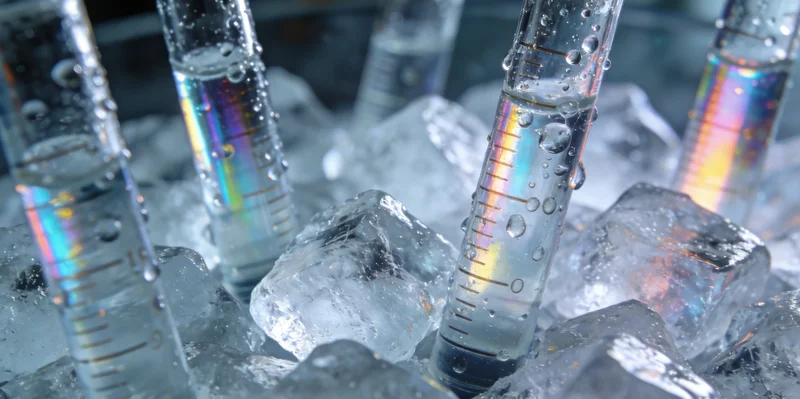 专业冷链运输箱正在打包，准备运