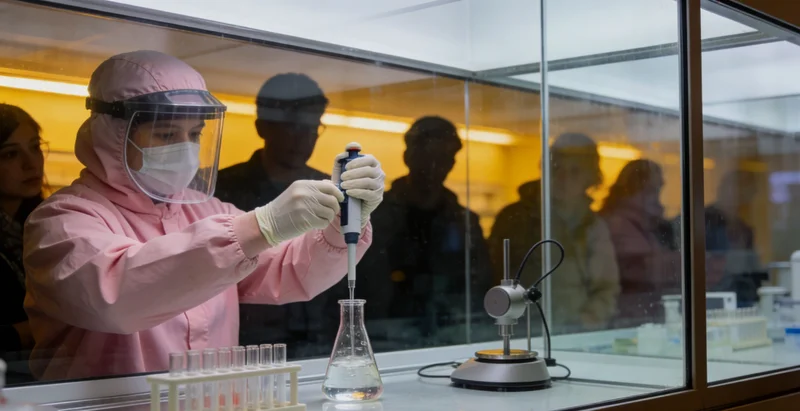 现代化基因检测实验室内部,技术