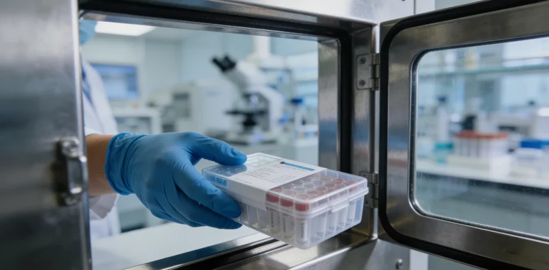 一名工人在略显潮湿的工业车间内