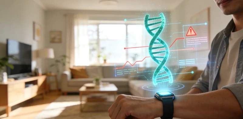 扎旗医生向居民讲解基因检测报告