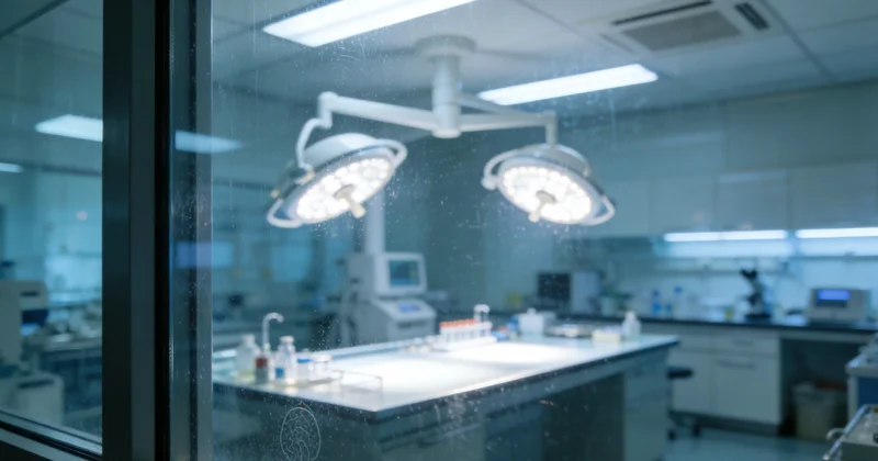 传统脑脊液涂片镜检示意图