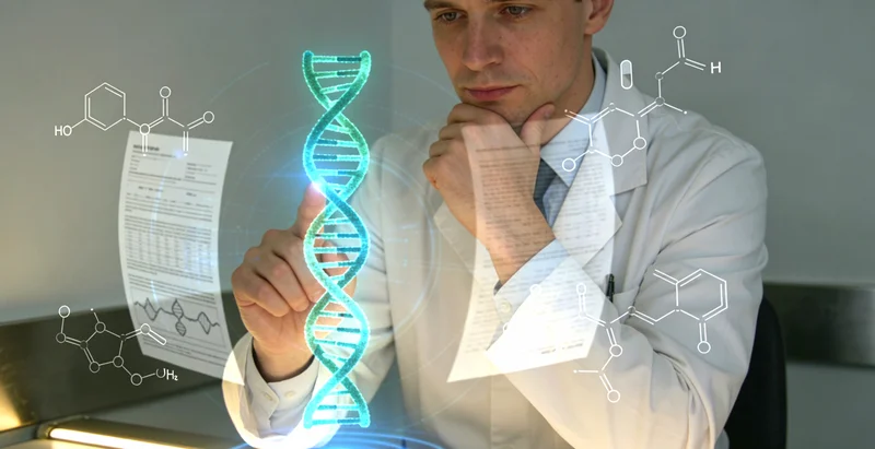 六安家庭共同查看并讨论基因检测