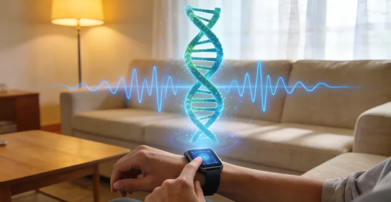 唐山家庭共同查看并讨论基因检测