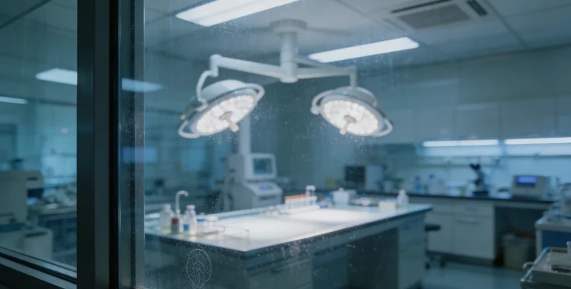 一位医生正在分析复杂的基因检测