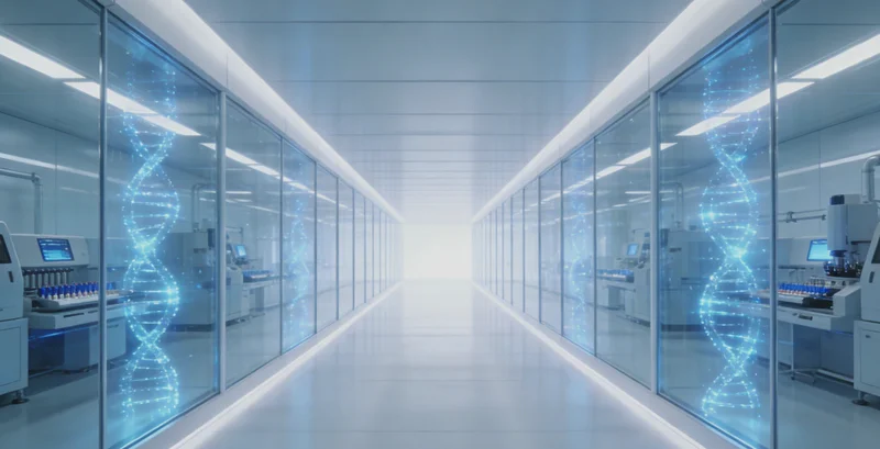 传统显微镜下的寄生虫卵检查场景