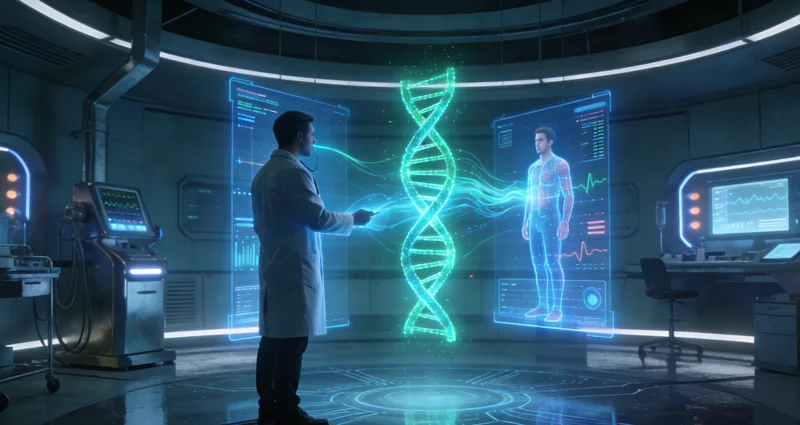 北流靶向药物与精准医疗概念图