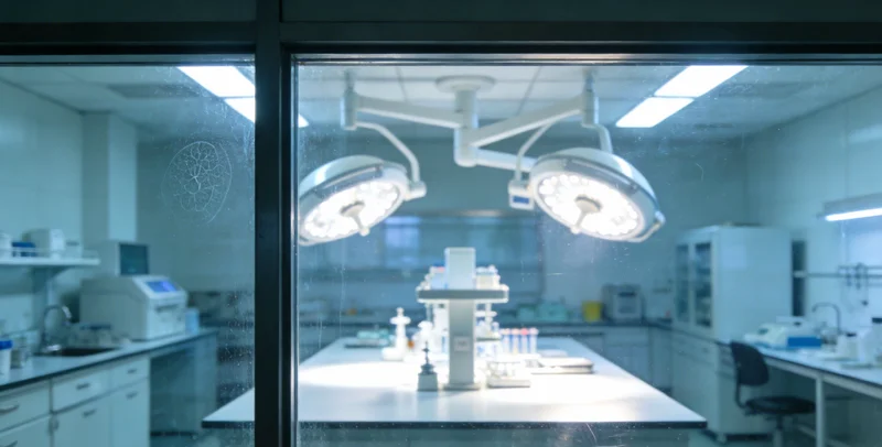 一位科研人员正在操作先进的基因