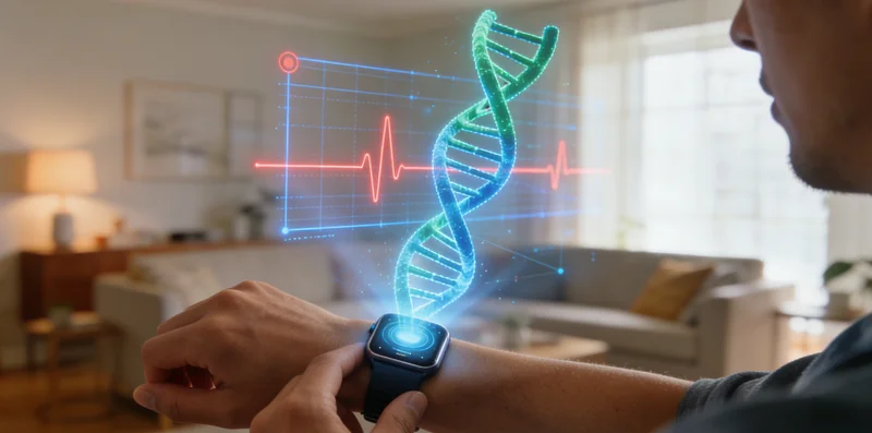 荆州家庭成员共同讨论健康检测结