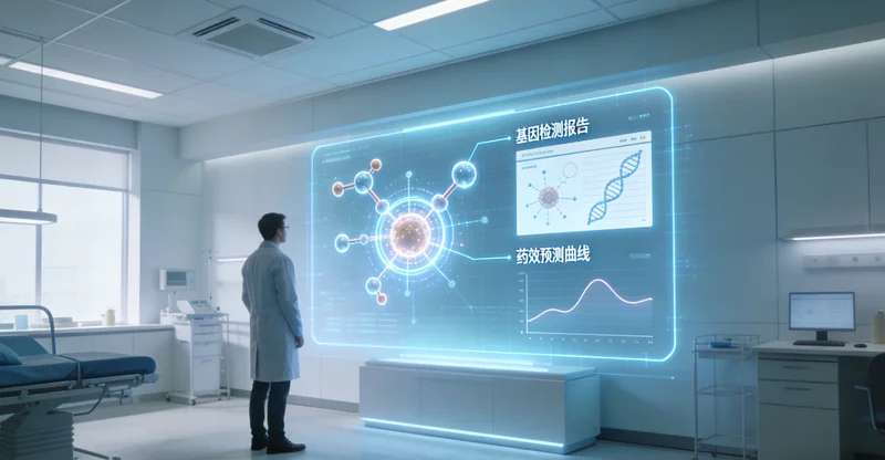 玉林医院进行基因检测采样场景