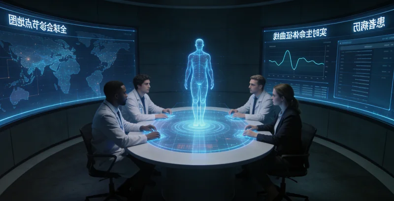 晋中医院肿瘤科医生与患者讨论M