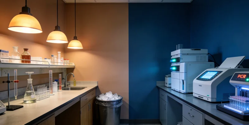 医护人员正在为受检者进行规范的