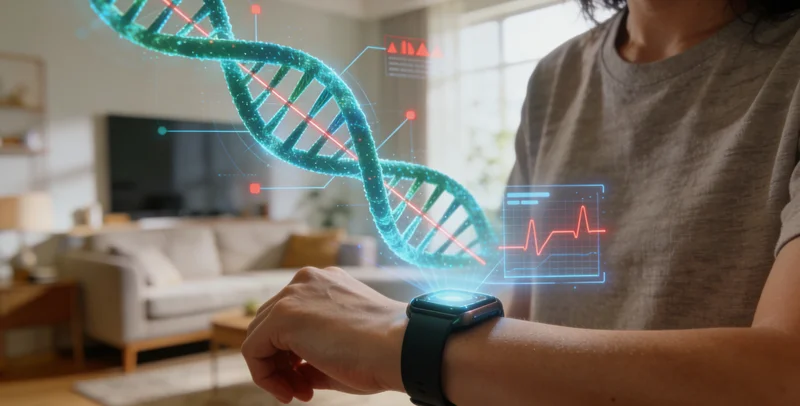 象征基因检测科学的抽象DNA双