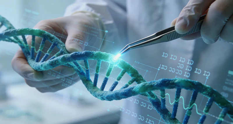 基因检测实验室技术人员操作测序