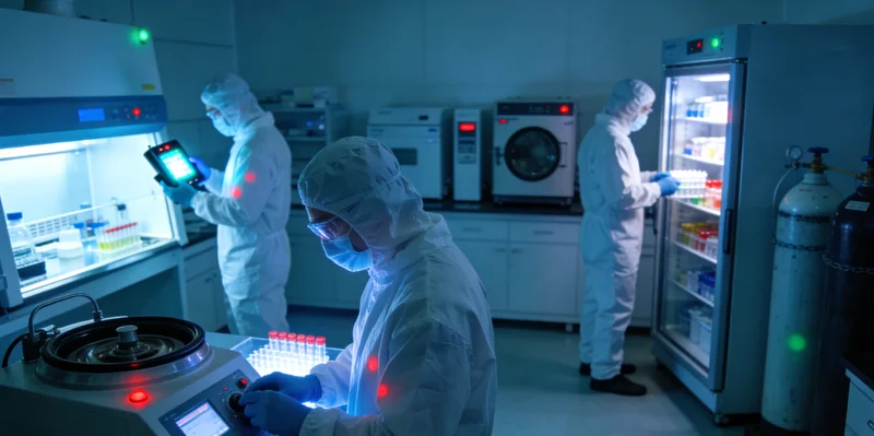 现代化分子诊断实验室内部,技术