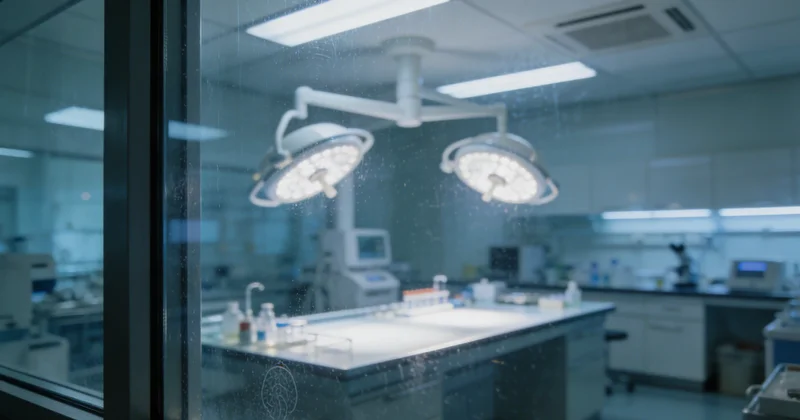 专业人士在电脑前分析基因检测数