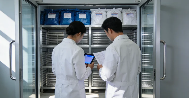 医生在办公室向患者讲解检测结果