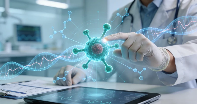 铁岭家庭与医生共同查看基因检测