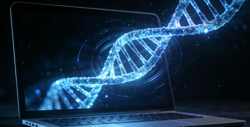 象征精准医疗的创意图片，DNA