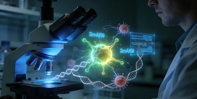 涿州男性查看基因检测报告并与医