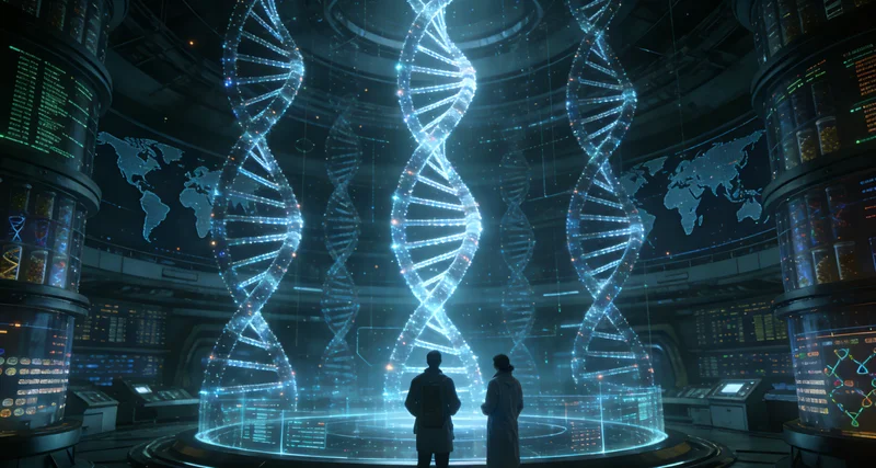 实验室基因测序仪分析DNA数据