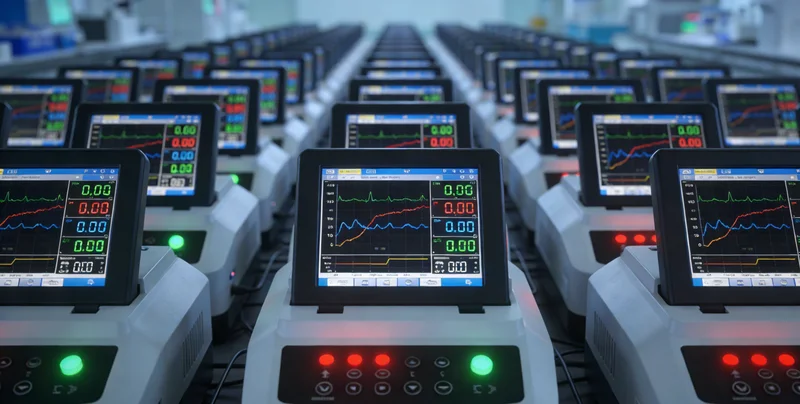 技术人员在配备先进设备的实验室