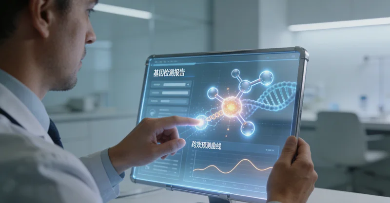 来宾市民在医院进行遗传咨询场景